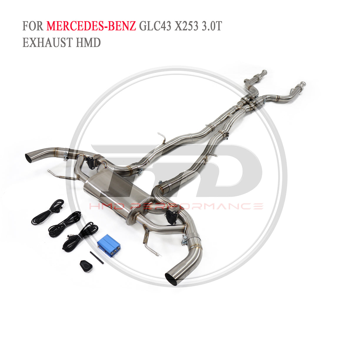 Mercedes-Benz GLC43 X253 3.0T Valved Catback SUS304 Racing Grade Exhaust System - 5
