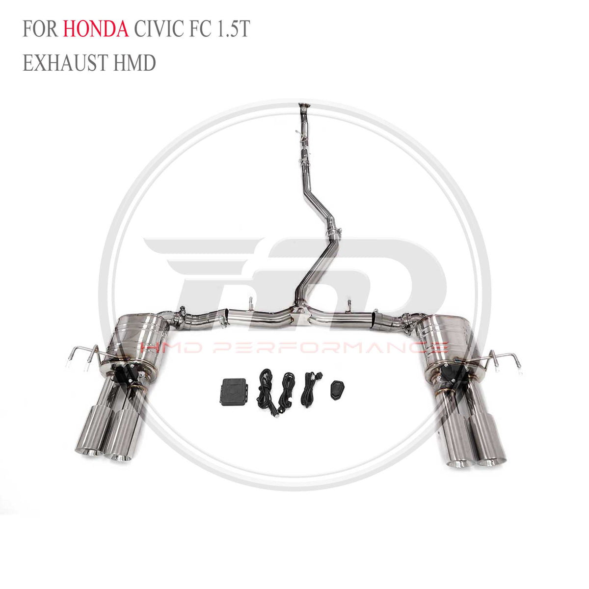 Honda Civic FC 1.5T catback SUS304 Sport Exhaust System - 5