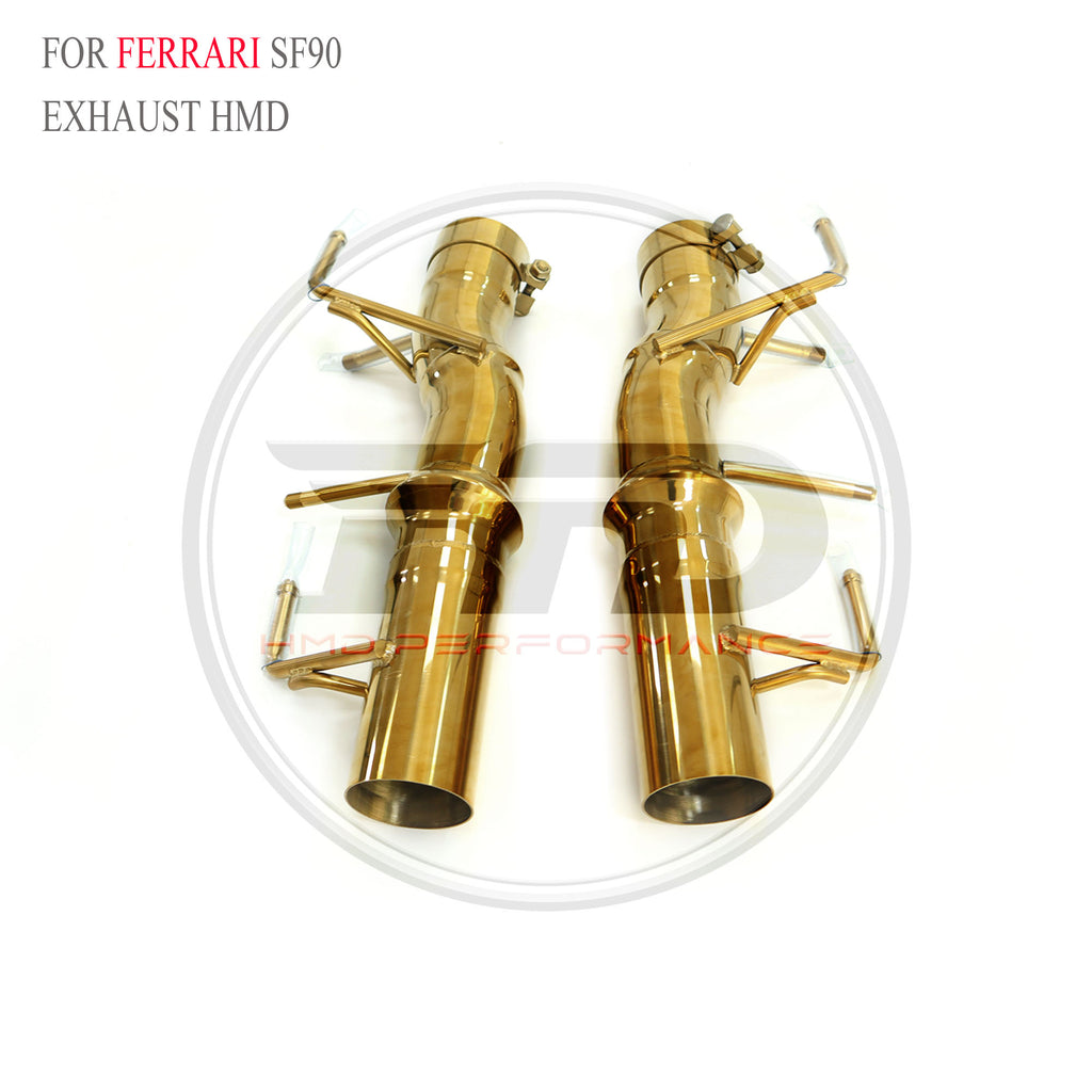 Ferrari SF90 catback SUS304 Straight Sport Exhaust System - 3