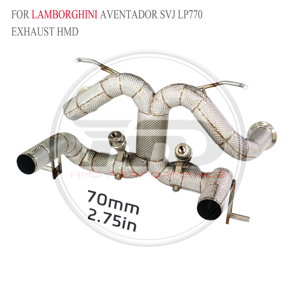Lamborghini Aventador SVJ LP770 catback SUS304 Racing Grade Exhaust System - 4