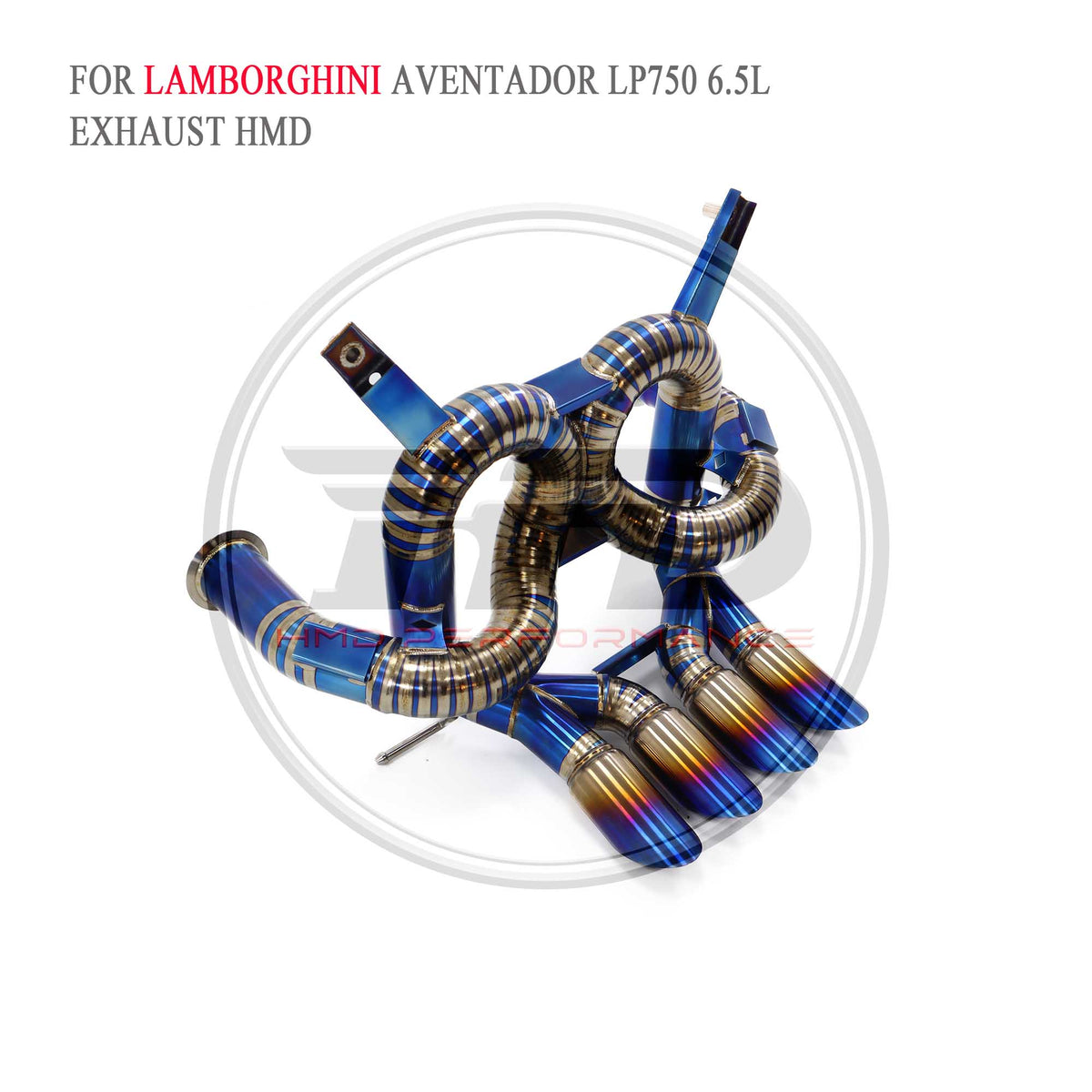 Lamborghini Aventador LP750 Straight Catback Titanium Racing Grade Exhaust System - 2