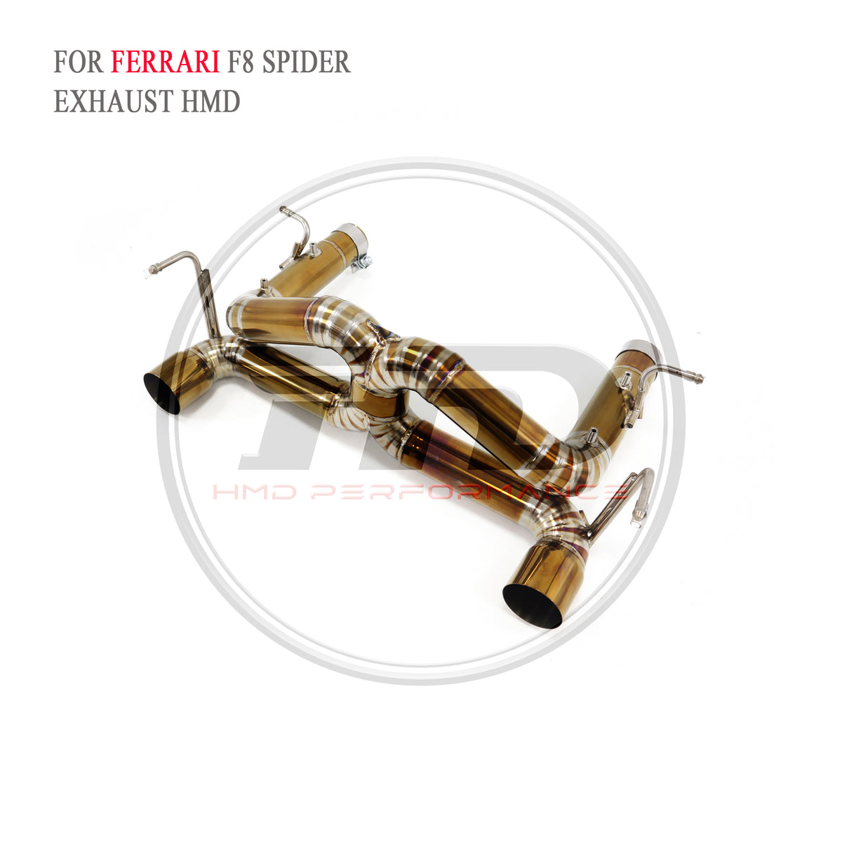 Ferrari F8 Spider catback Titanium Racing Grade Exhaust System - 6