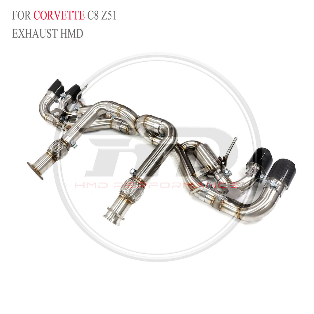 Corvette C8 Z51 catback SUS304 Valved Sport Exhaust System - 2