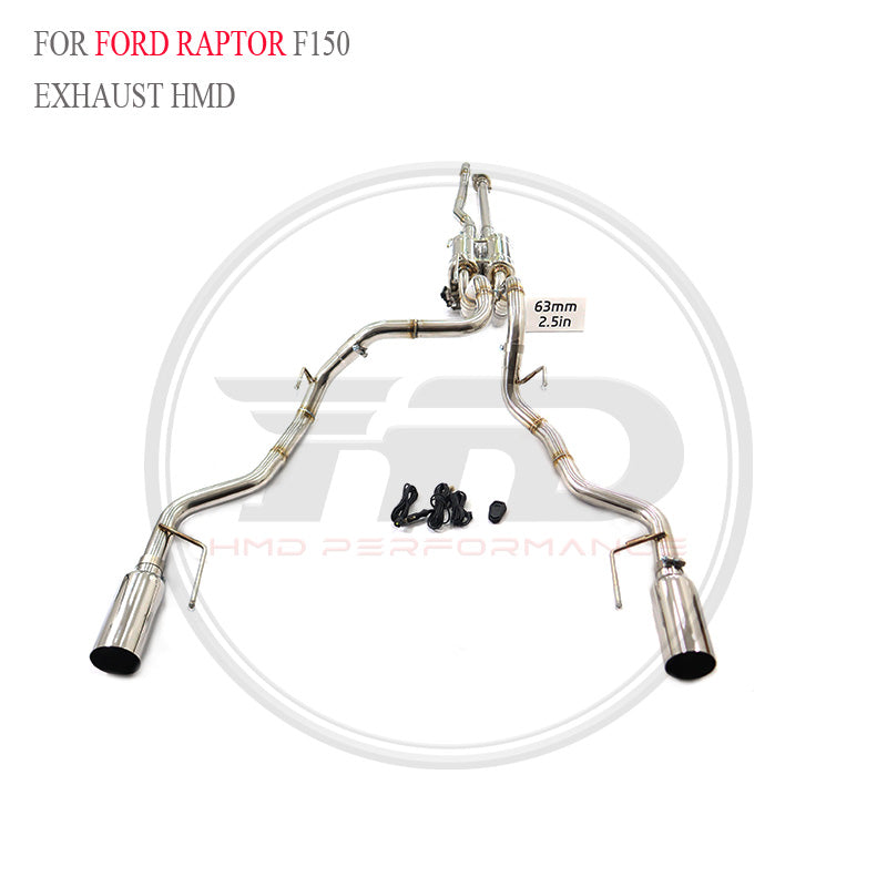 Ford Raptor F150 3.5T catback SUS304 Valved Sport Exhaust System - 3