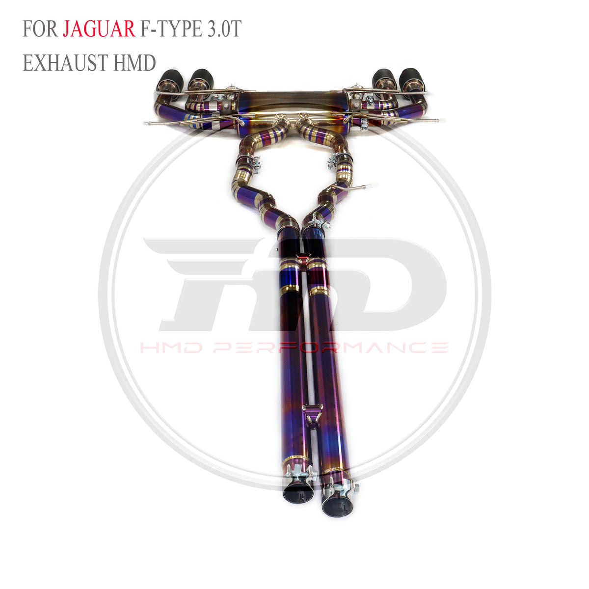 Jaguar F-type 3.0T SVR catback Titanium Valved Sport Exhaust System - 6