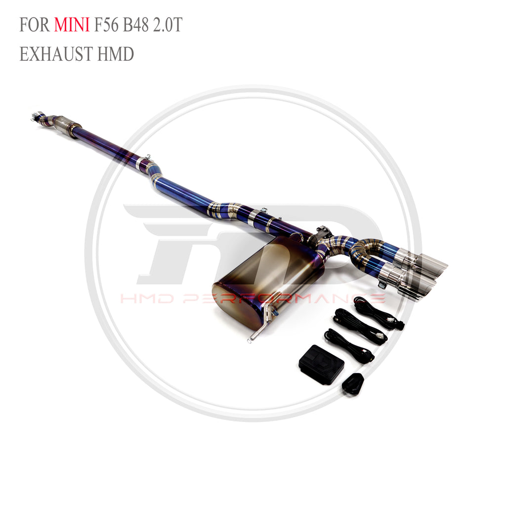MINI F56 B48 2.0T catback Titanium Sport Exhaust System - 3
