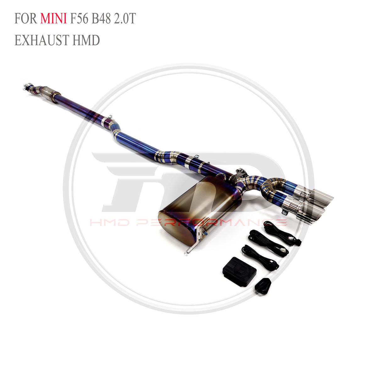 MINI F56 B48 2.0T catback Titanium Sport Exhaust System - 3