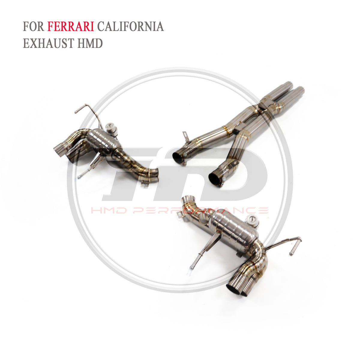 Ferrari california X catback with X pipe Titanium Valved Sport Exhaust System - 6