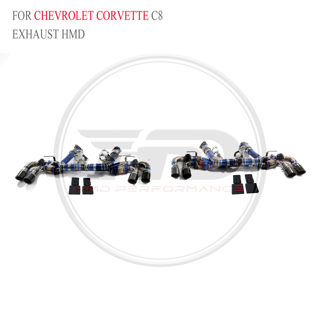 Corvette C8 Valved Axle-Back Titanium Racing Grade Exhaust System - 5