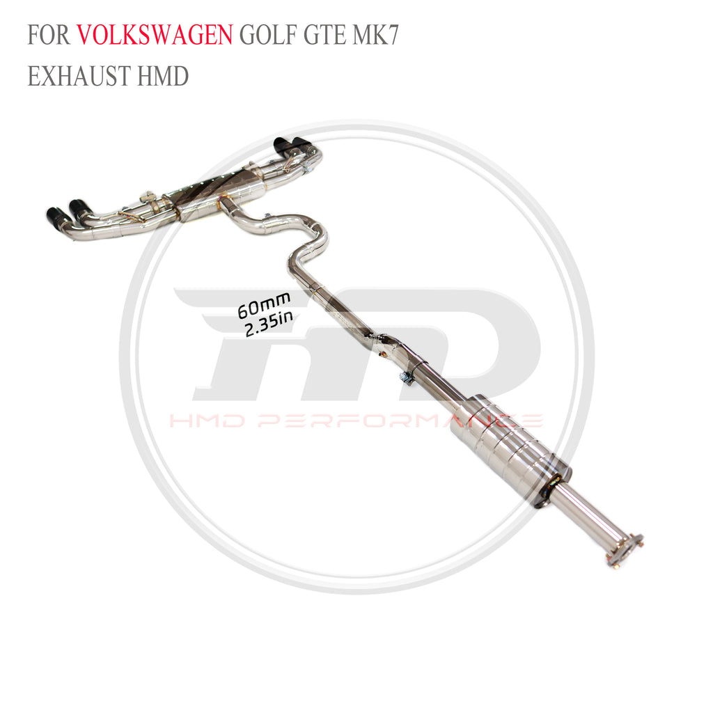 Volkswagen Golf GTE MK7 catback SUS304 Valved Sport Exhaust System - 6