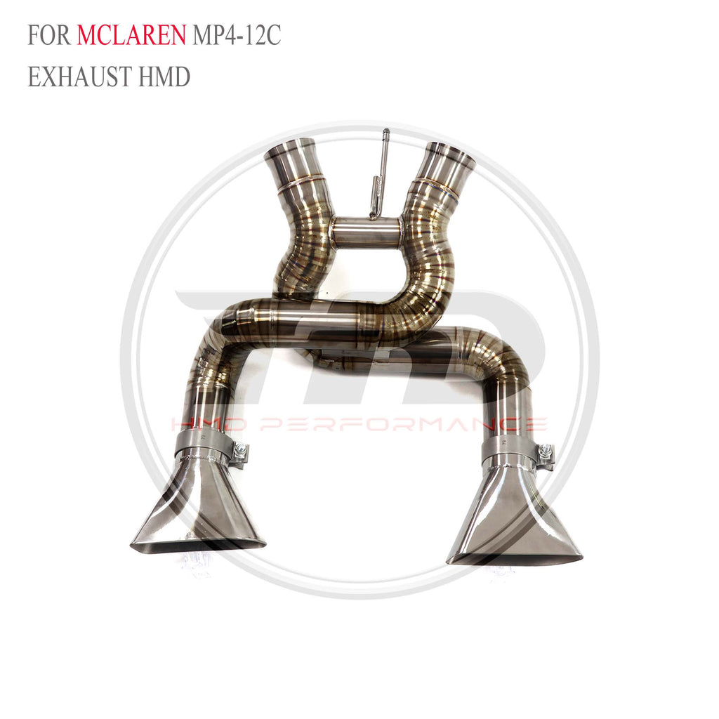 McLaren MP4-12C catback with X pipe Titanium Sport Exhaust System - 2