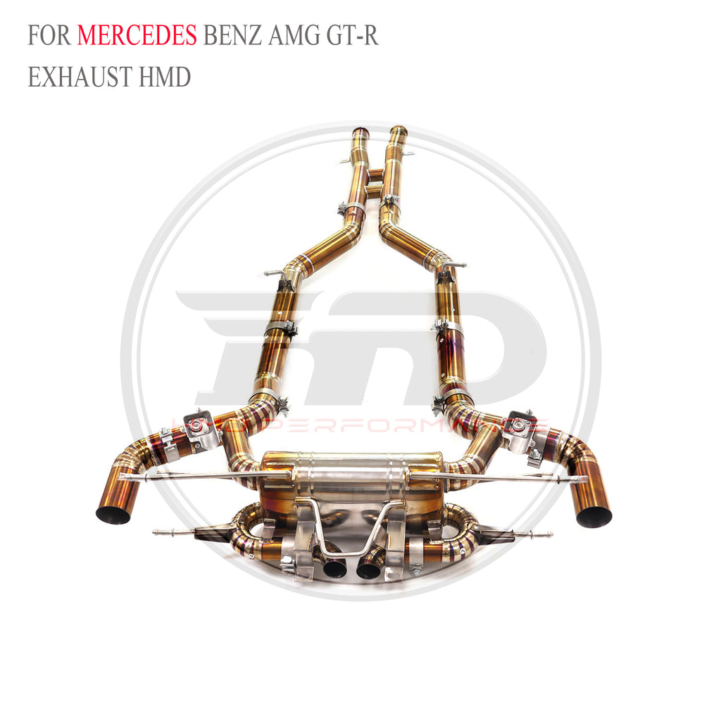 Mercedes-Benz amg GT-R catback Titanium Valved Sport Exhaust System - 4