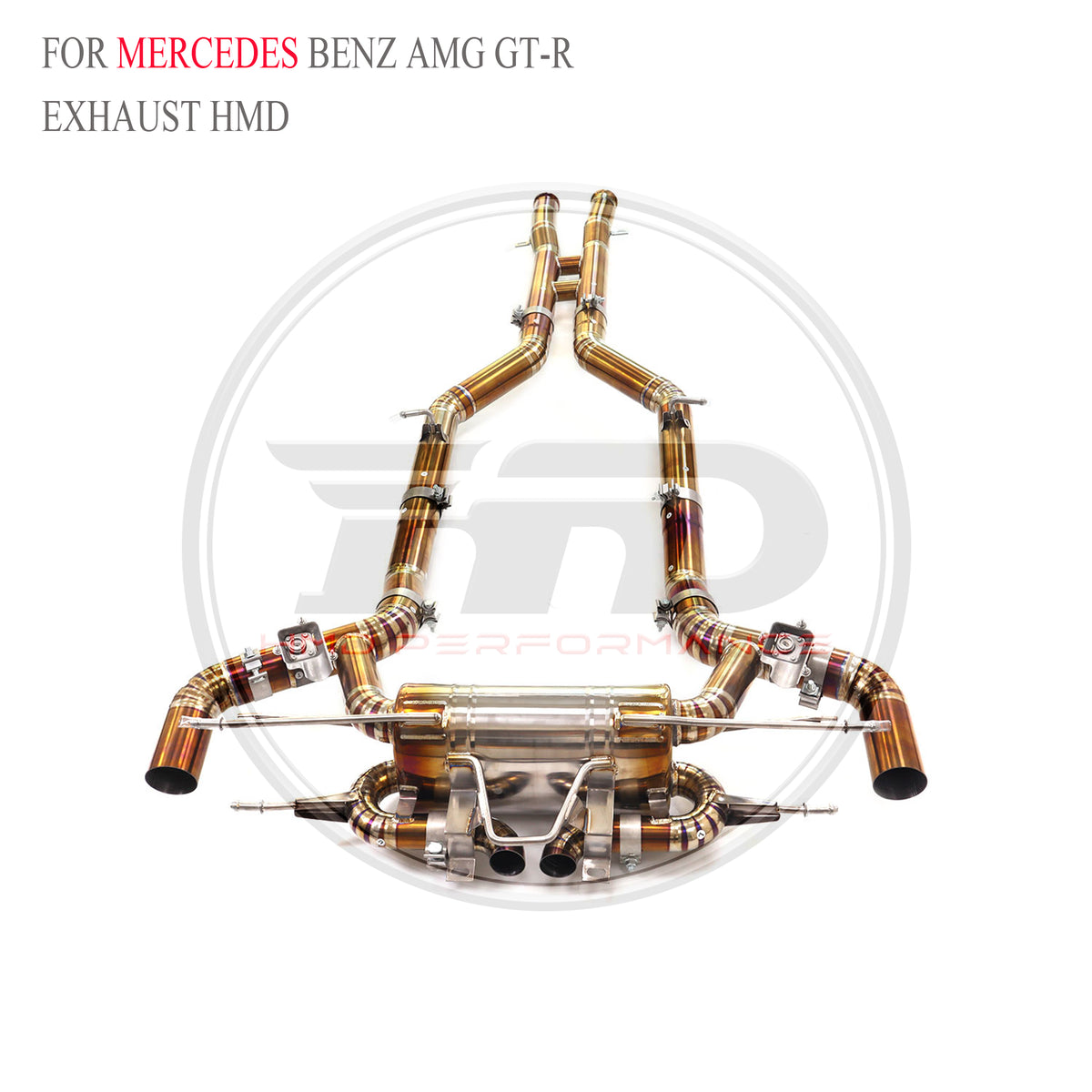 Mercedes-Benz amg GT-R catback Titanium Valved Sport Exhaust System - 4