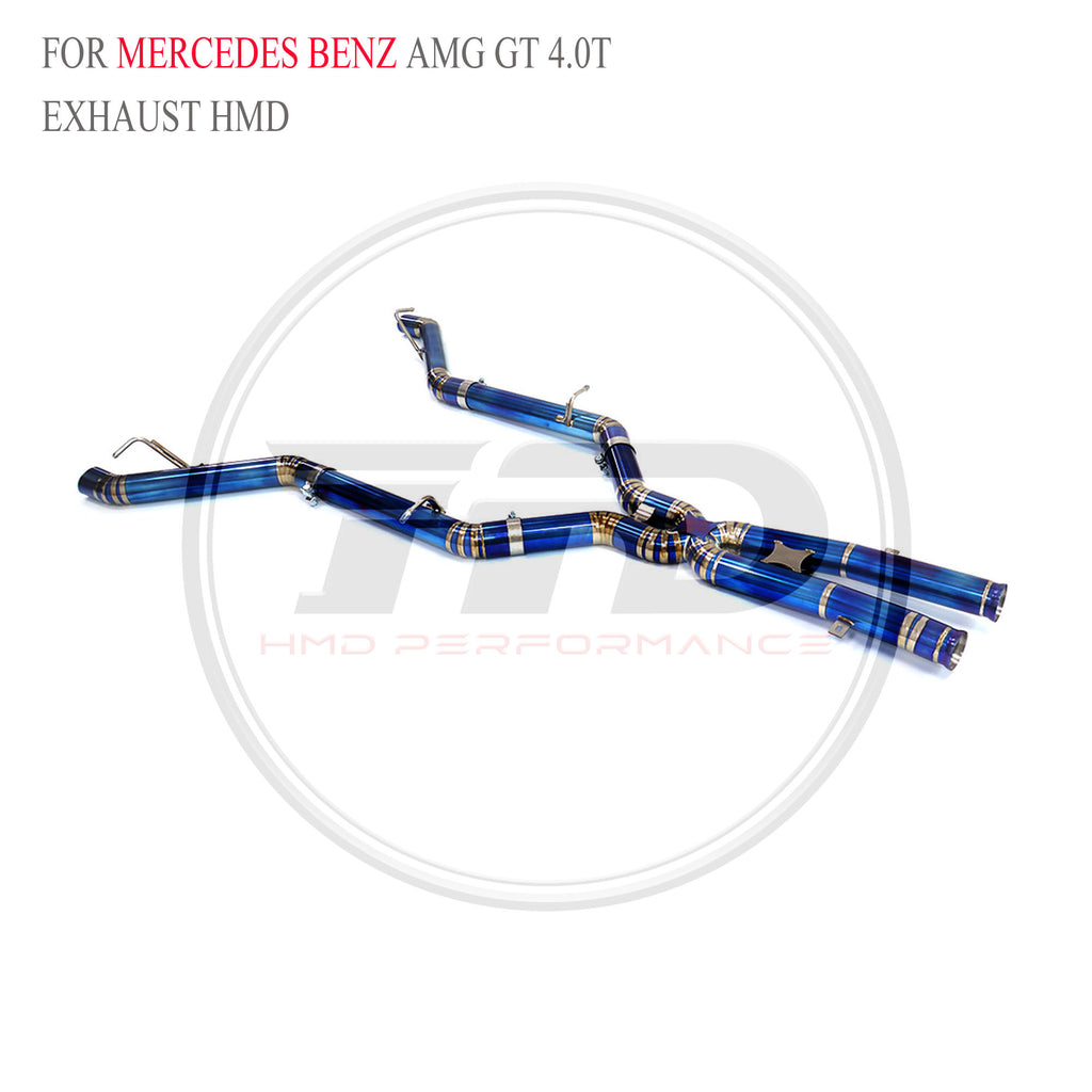Mercedes-Benz AMG GT 4.0T Straight Catback Titanium Racing Grade Exhaust System - 6