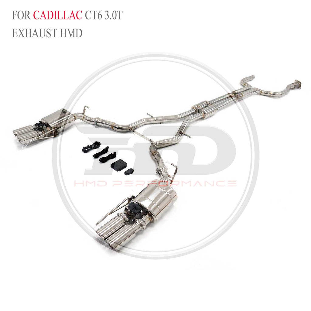 Cadillac CT6 3.0T catback SUS304 Racing Grade Exhaust System - 6
