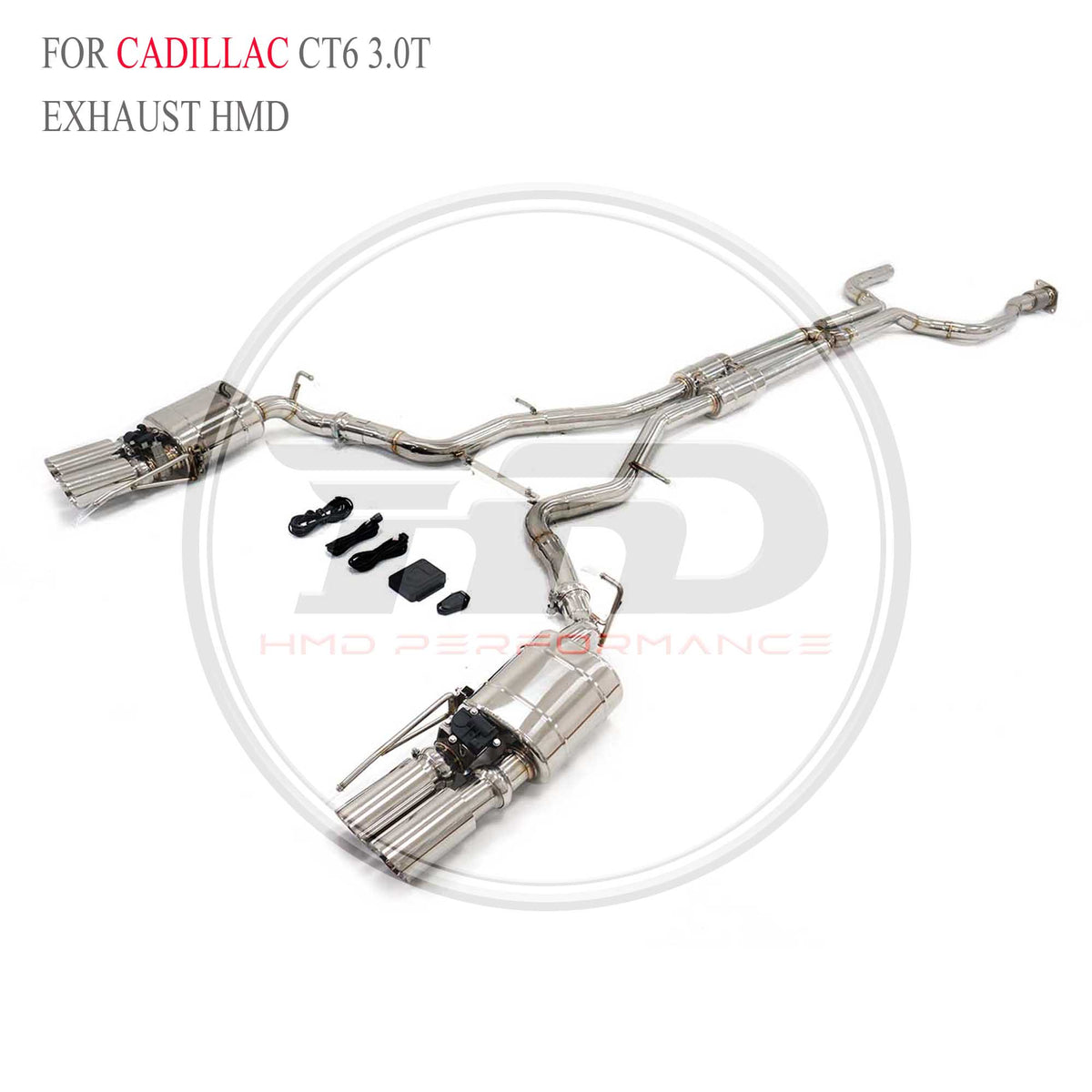 Cadillac CT6 3.0T catback SUS304 Racing Grade Exhaust System - 6