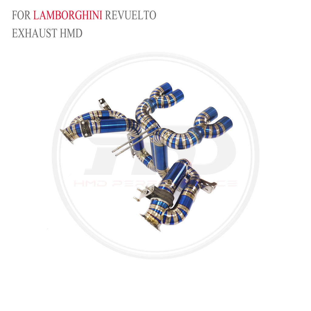 Lamborghini Revuelto Valved Catback Titanium Racing Grade Exhaust System - 6