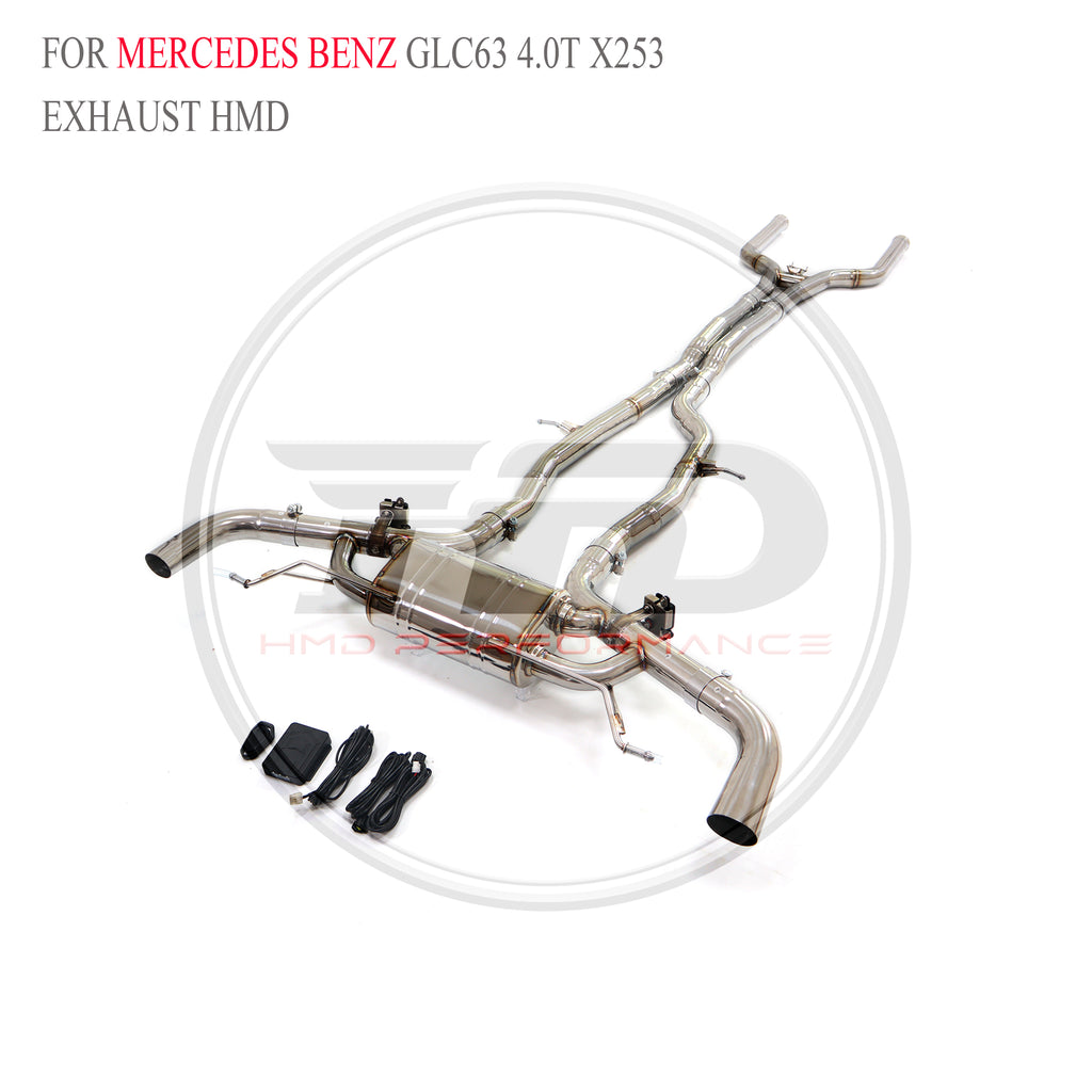 Mercedes-Benz GLC63 4.0T X253 catback SUS304 Racing Grade Exhaust System - 4