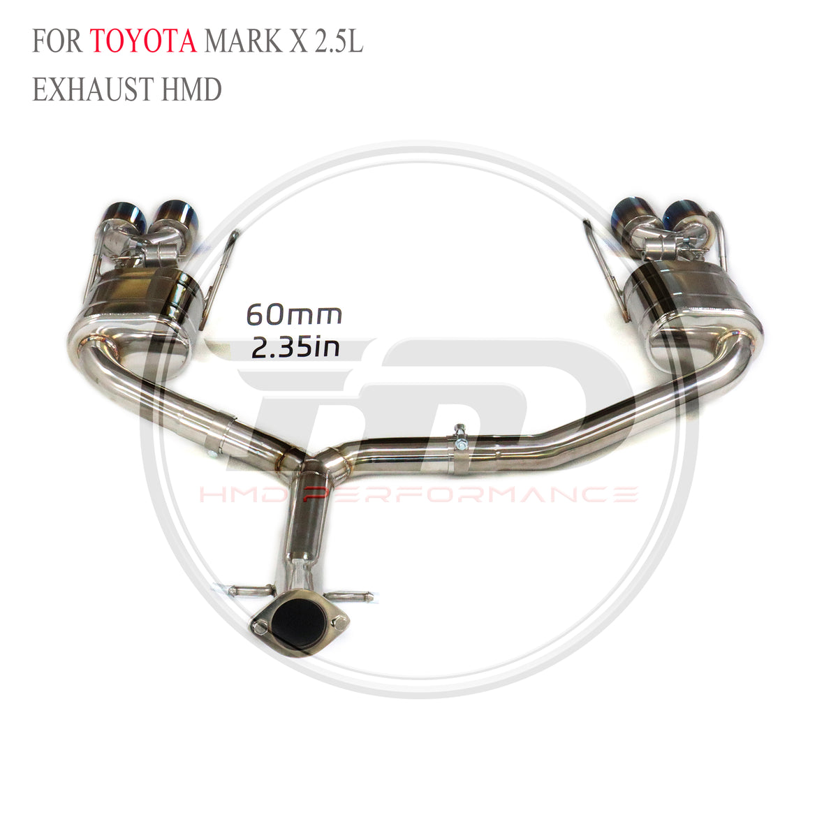 Toyota Mark X 2.5L Valved Axle-Back SUS304 Racing Grade Exhaust System - 5