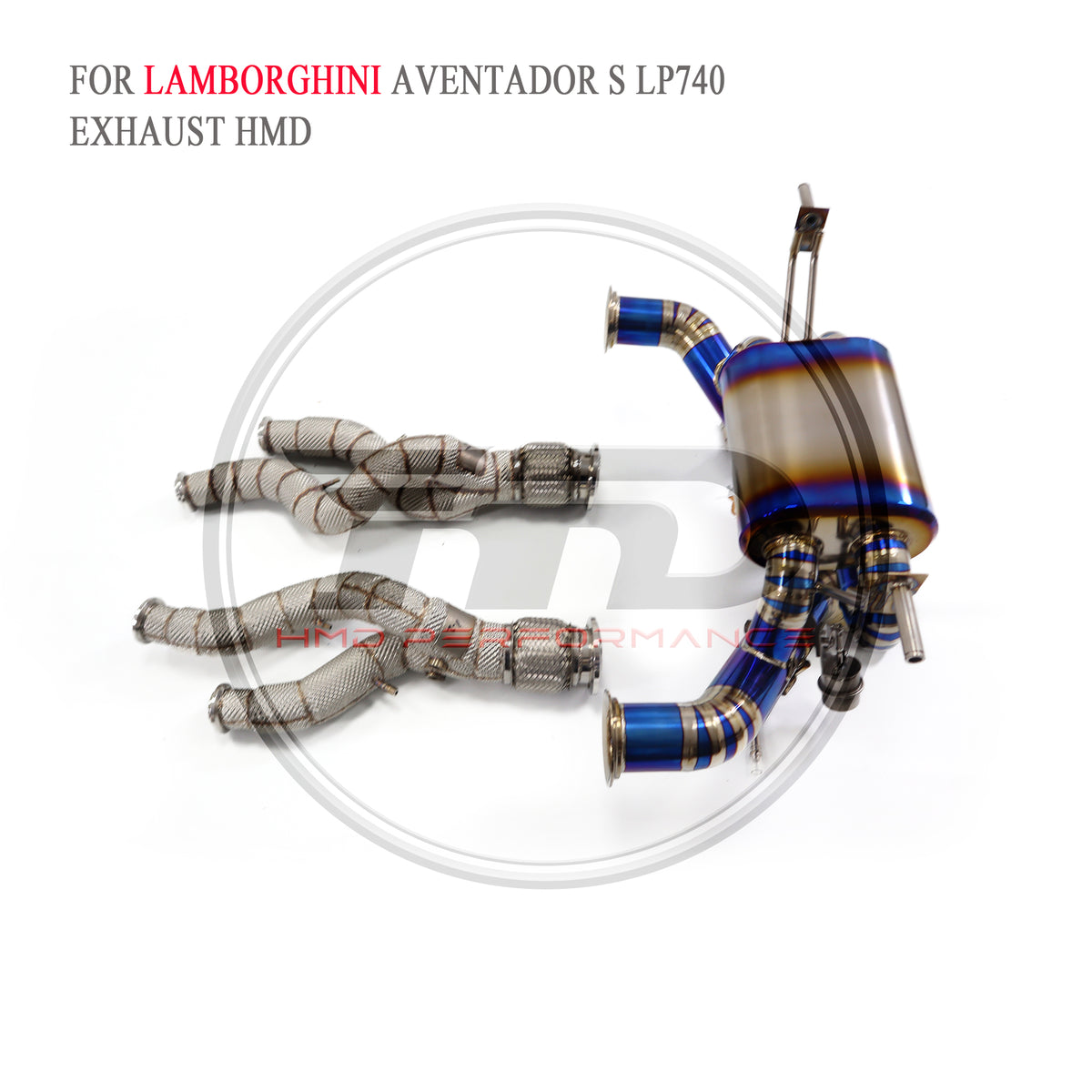 Lamborghini Acentador S LP740 catback Titanium Valved Sport Exhaust System - 2