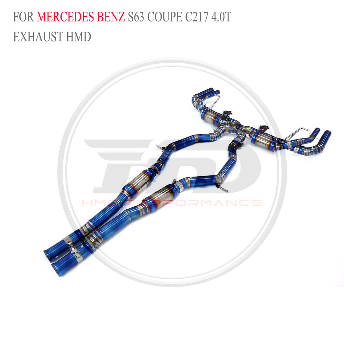 Mercedes-Benz S63 Coupe C217 4.0T catback Titanium Sport Exhaust System - 2