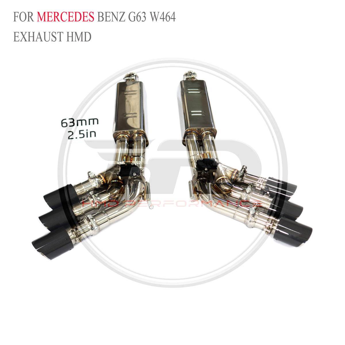 Mercedes-Benz G63 W464 Valved Catback SUS304 Racing Grade Exhaust System - 3