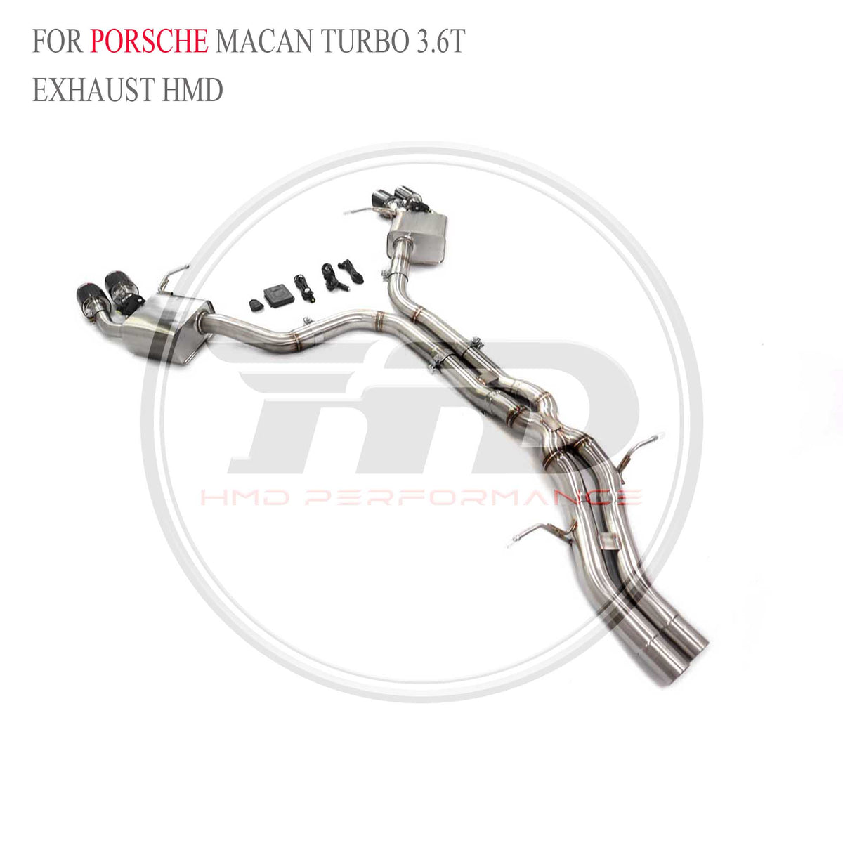 Porsche Macan Turbo 3.6T Valved Catback SUS304 Racing Grade Exhaust System - 5
