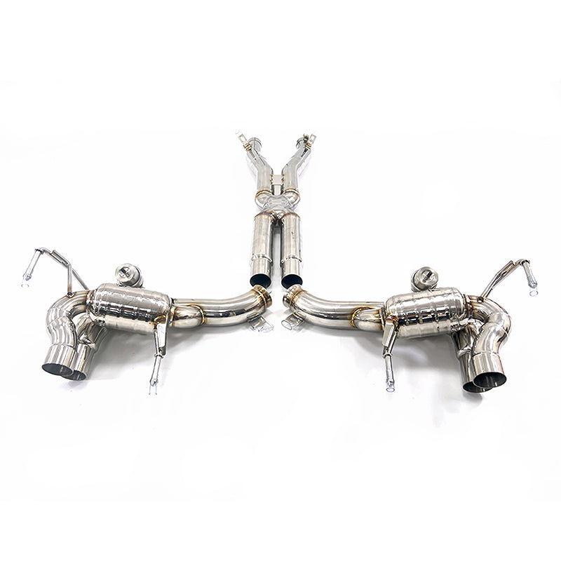 Ferrari California 4.3L catback with X pipe SUS304 Sport Exhaust System - 3