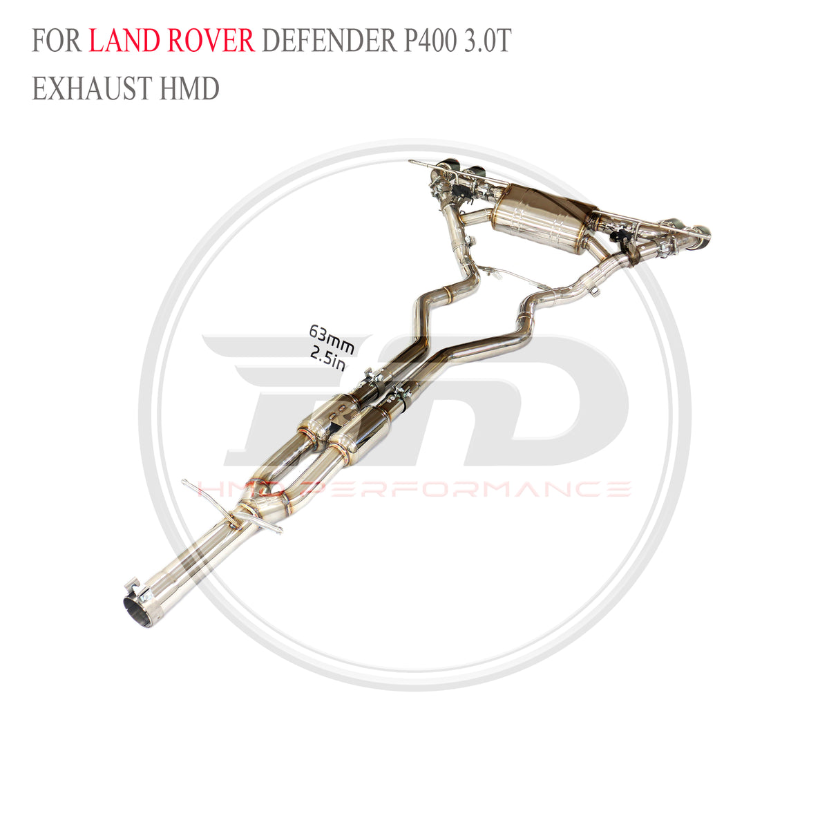 Land Rover Defender P400 3.0T Valved Catback SUS304 Racing Grade Exhaust System - 6
