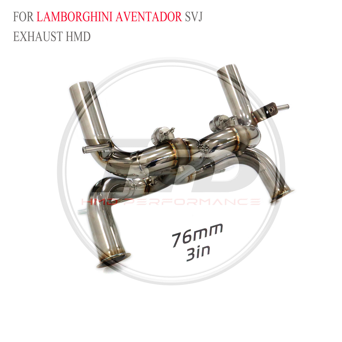 Lamborghini Aventador SVJ catback SUS304 Valved Sport Exhaust System - 2