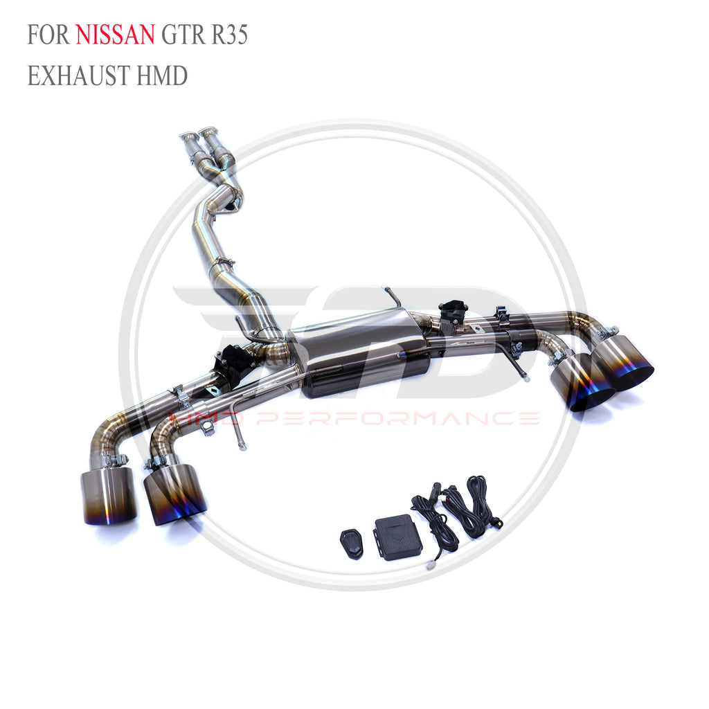 Nissan GTR R35 Valved Catback Titanium Racing Grade Exhaust System - 4
