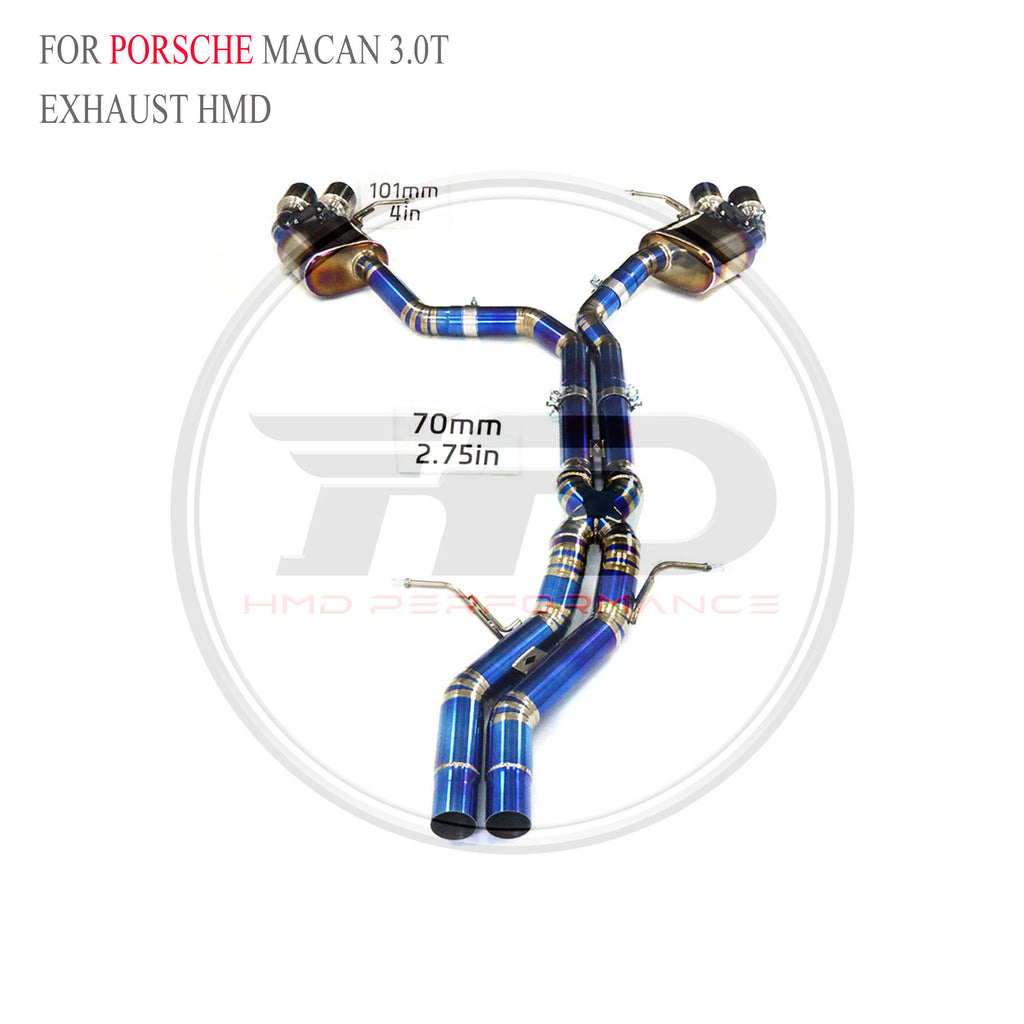 Porsche Macan 3.0T Valved Catback Titanium Racing Grade Exhaust System - 3