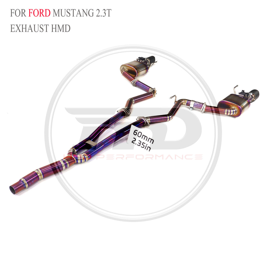 Ford Mustang 2.3T Valved Catback Titanium Racing Grade Exhaust System - 4
