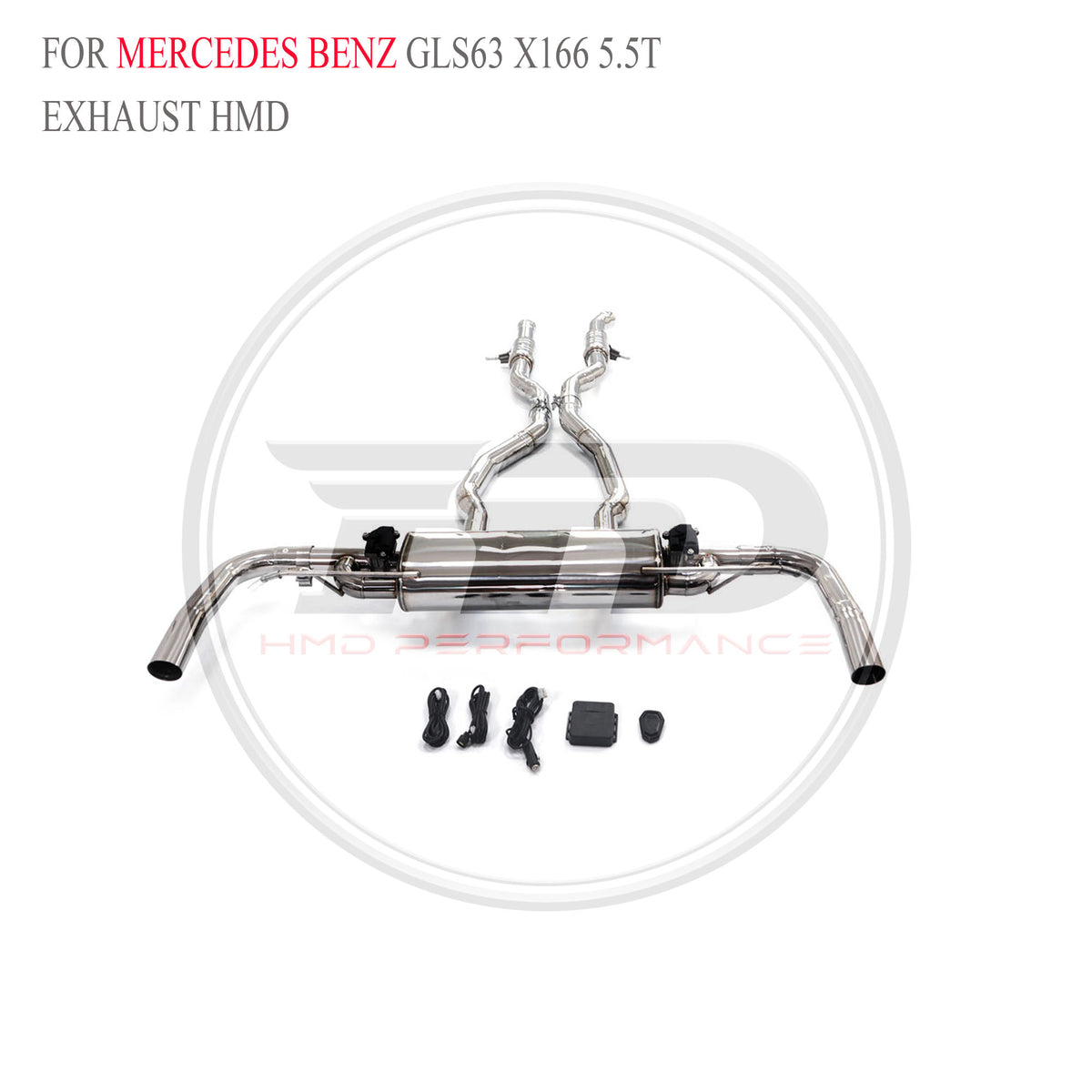 Mercedes-Benz GLS63 X166 5.5T catback SUS304 Racing Grade Exhaust System - 3