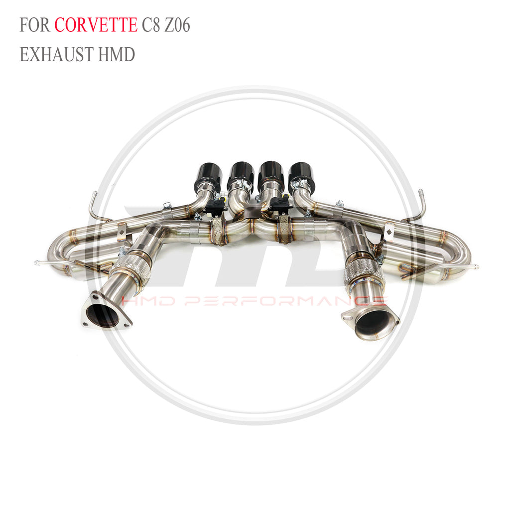 Corvette C8 Z06 Valved Catback SUS304 Racing Grade Exhaust System - 6