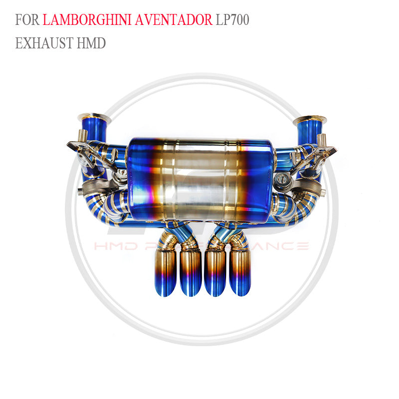 Lamborghini Aventador LP700 Valved Catback Titanium Racing Grade Exhaust System - 6