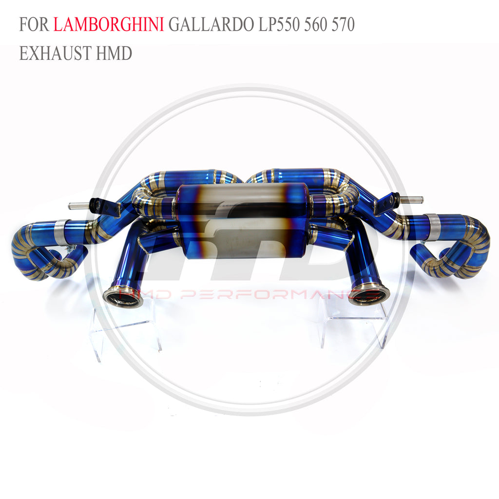 Lamborghini Gallardo LP550 560 570 Valved Catback Titanium Racing Grade Exhaust System - 5