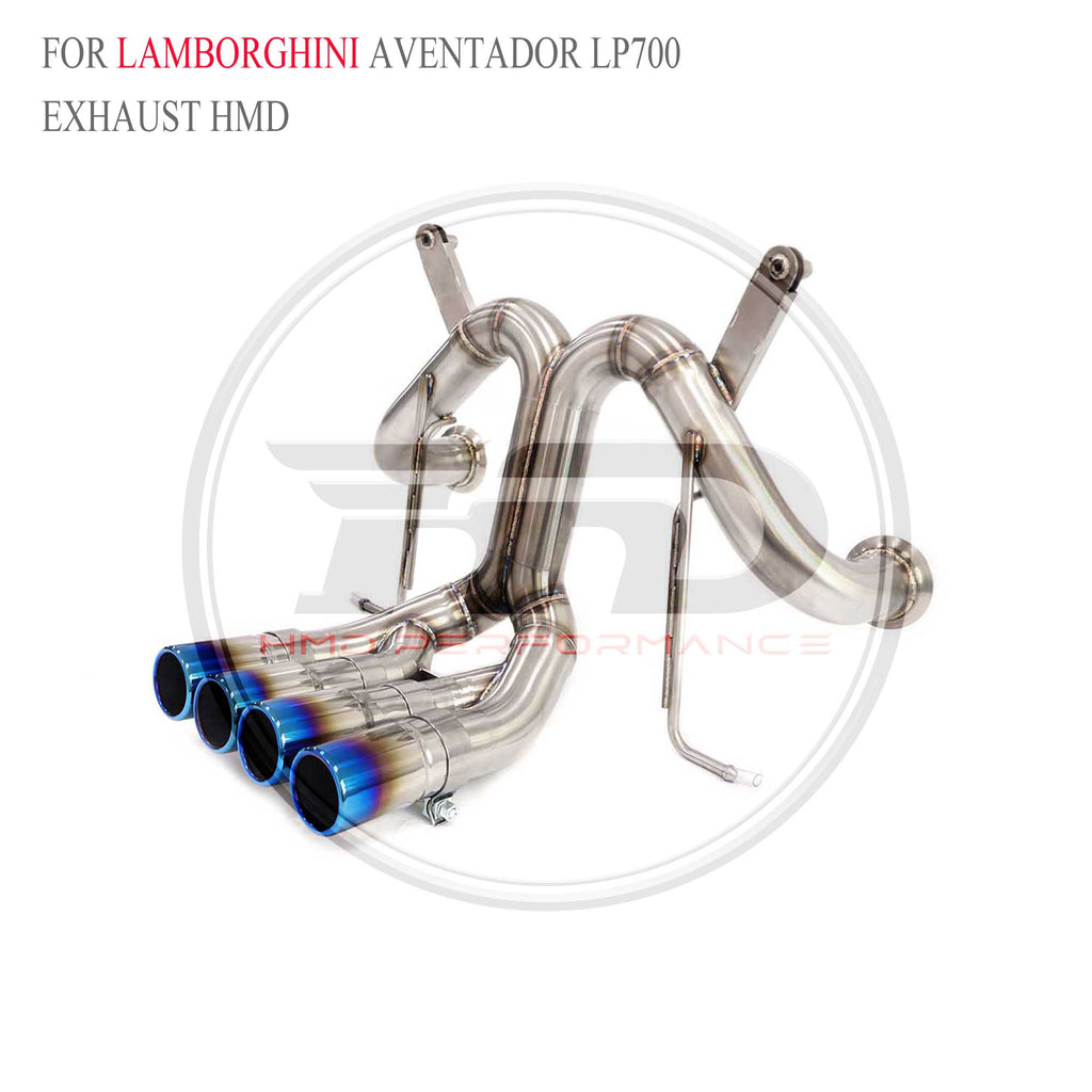 Lamborghini Aventador LP700 catback SUS304 Straight Sport Exhaust System - 5