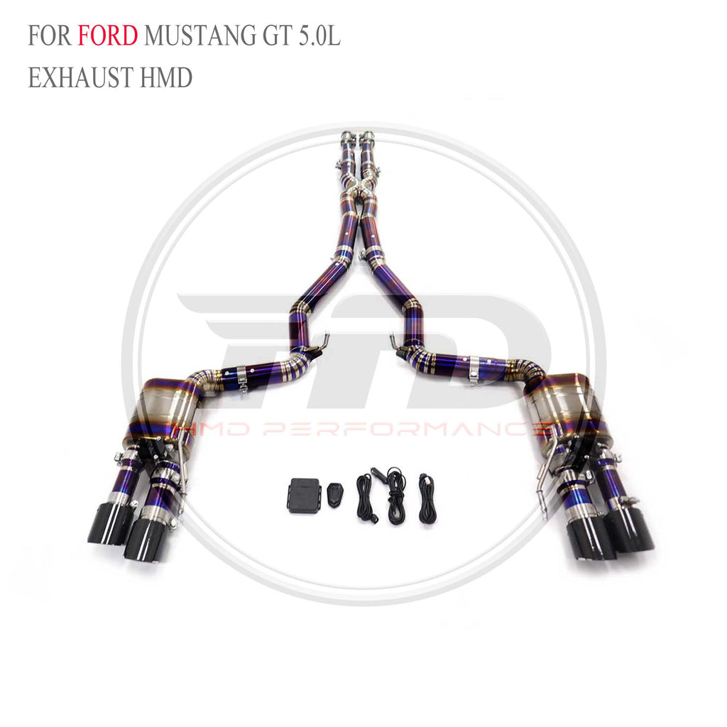 Ford Mustang GT 5.0L catback Titanium Racing Grade Exhaust System - 3