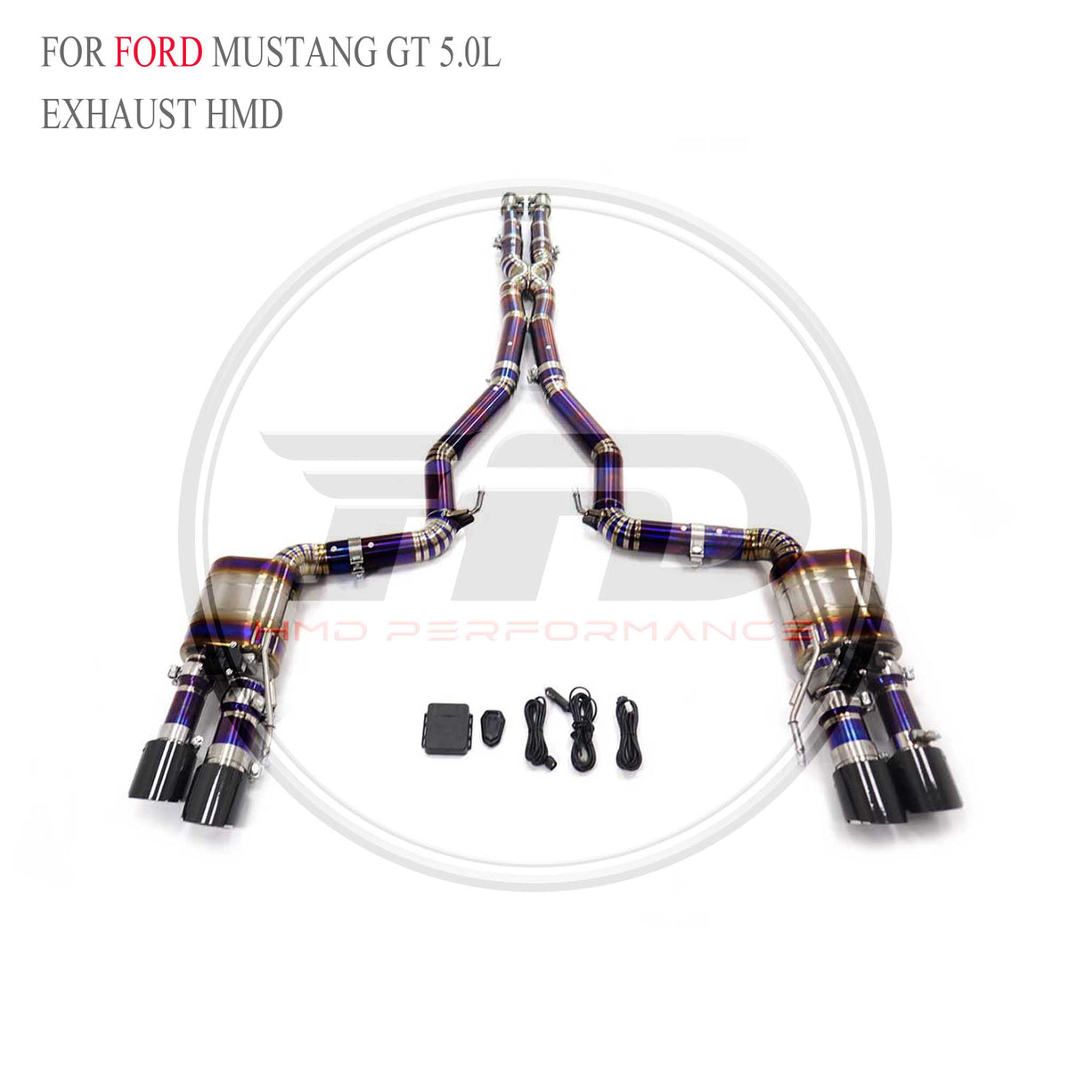 Ford Mustang GT 5.0L catback Titanium Racing Grade Exhaust System - 3