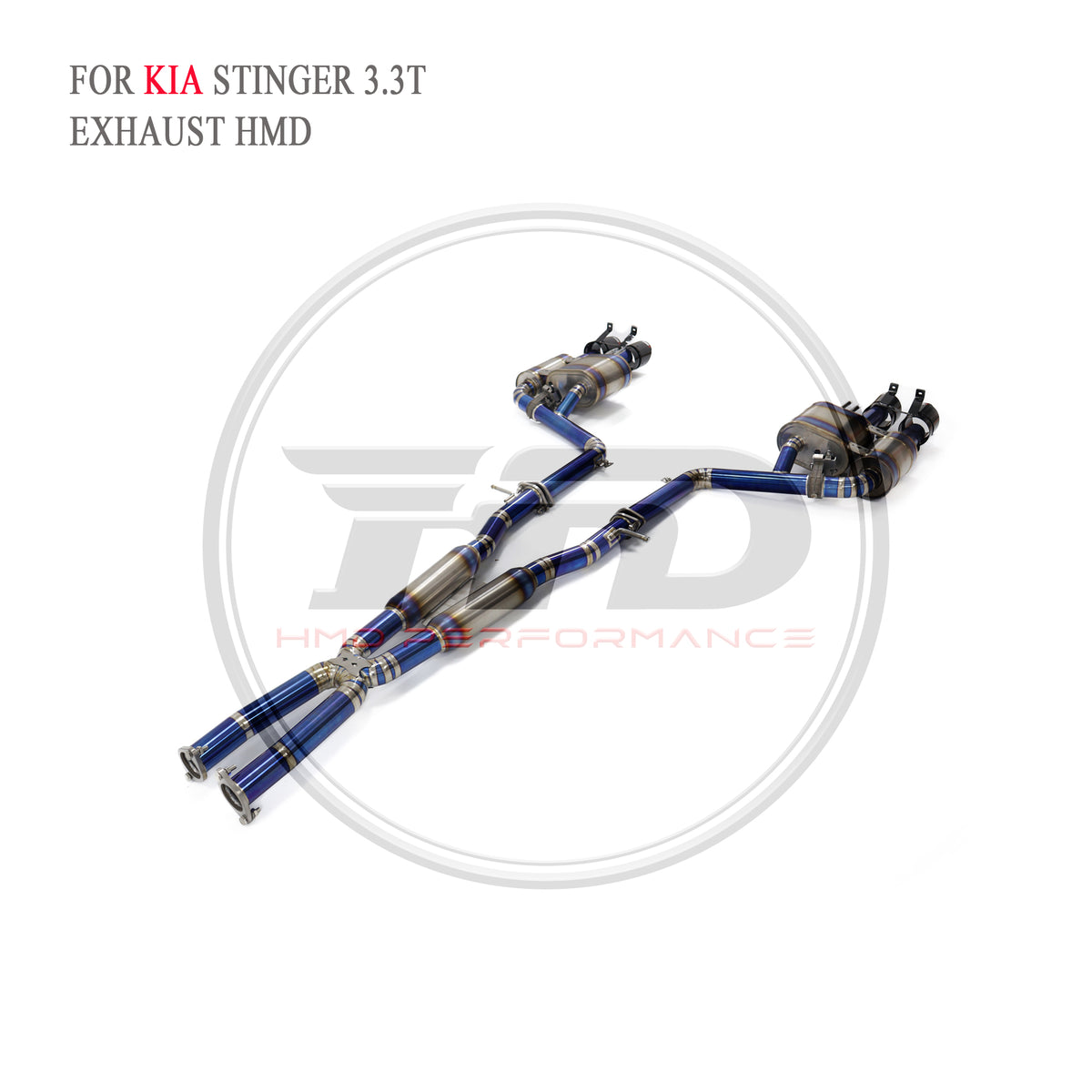 Kia Stinger 3.3T Valved Catback Titanium Racing Grade Exhaust System - 5