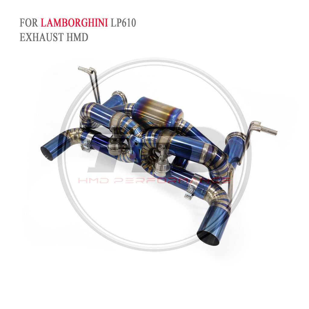 Lamborghini EVO Valved Catback Titanium Racing Grade Exhaust System - 6