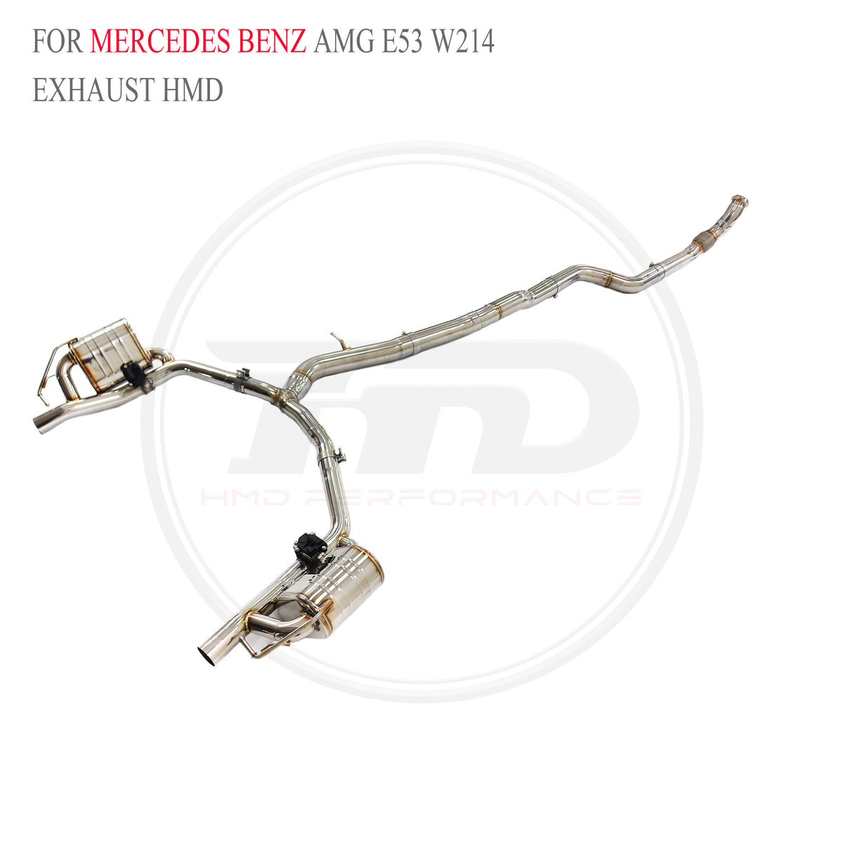 Mercedes-Benz AMG E53 W214 2024 Valved Catback SUS304 Racing Grade Exhaust System - 6
