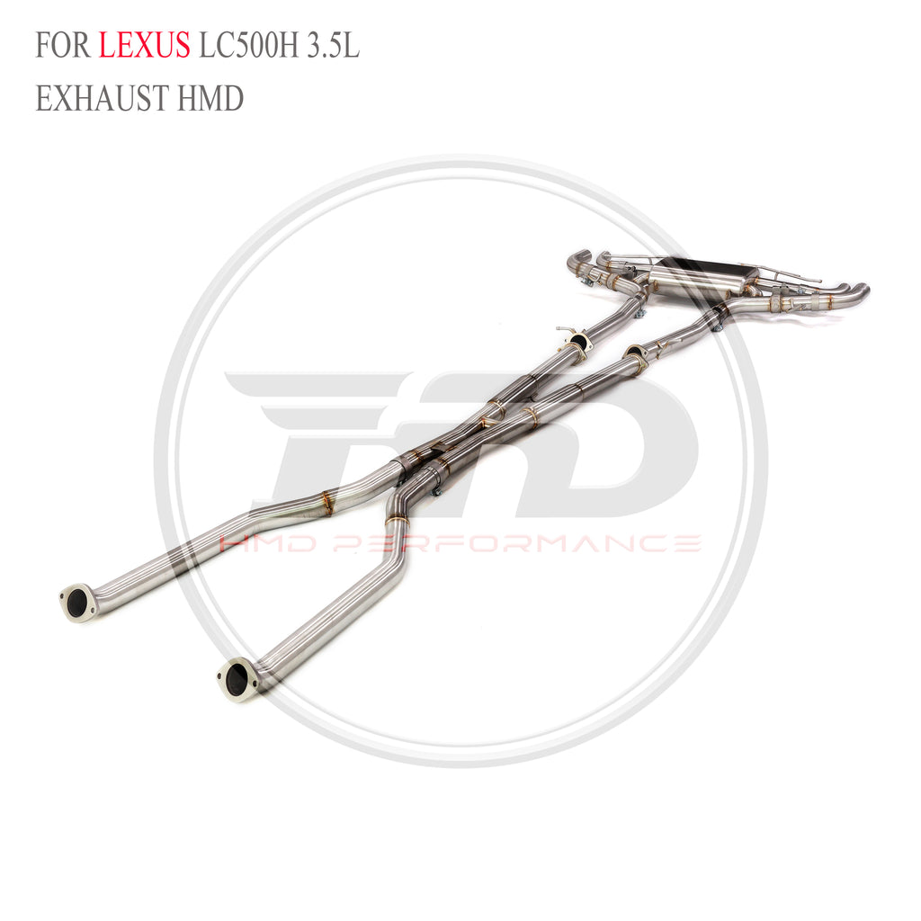 Lexus LC500h 3.5L catback SUS304 Valved Sport Exhaust System - 4