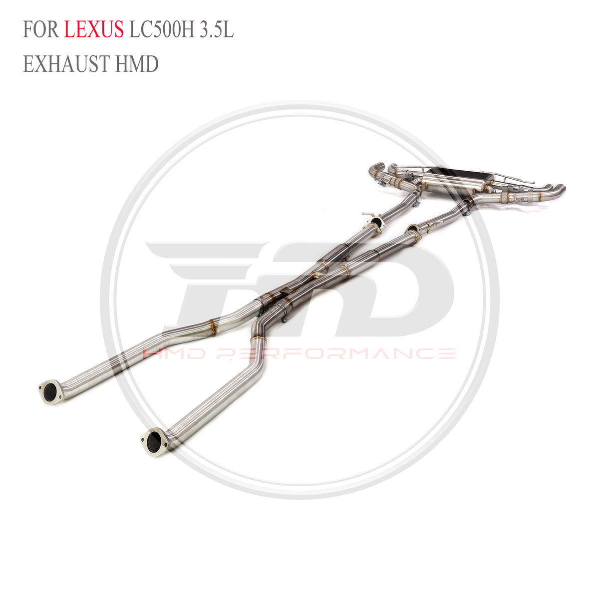 Lexus LC500h 3.5L catback SUS304 Valved Sport Exhaust System - 4
