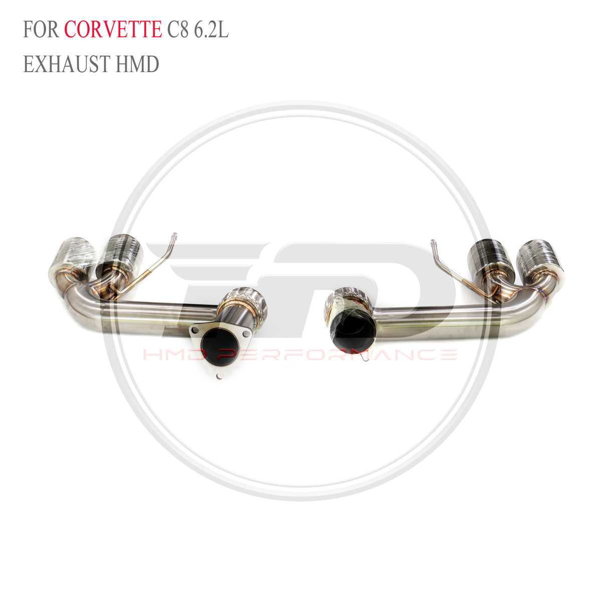 Corvette C8 6.2L Straight Catback SUS304 Racing Grade Exhaust System - 6
