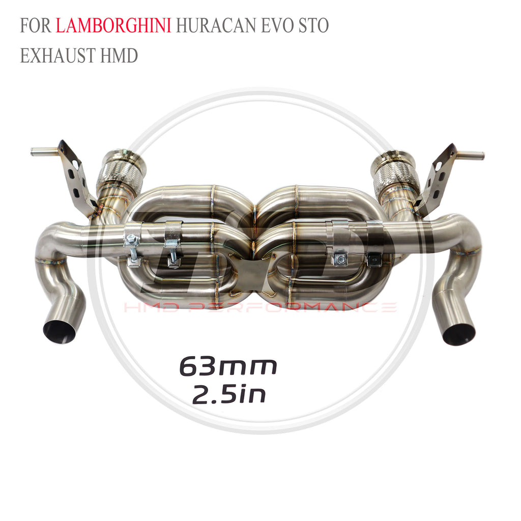 Lamborghini Huracan EVO STO catback with X pipe SUS304 Racing Grade Exhaust System - 5