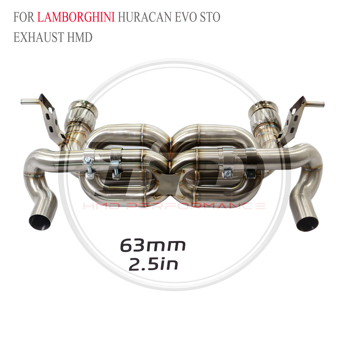 Lamborghini Huracan EVO STO catback with X pipe SUS304 Racing Grade Exhaust System - 5
