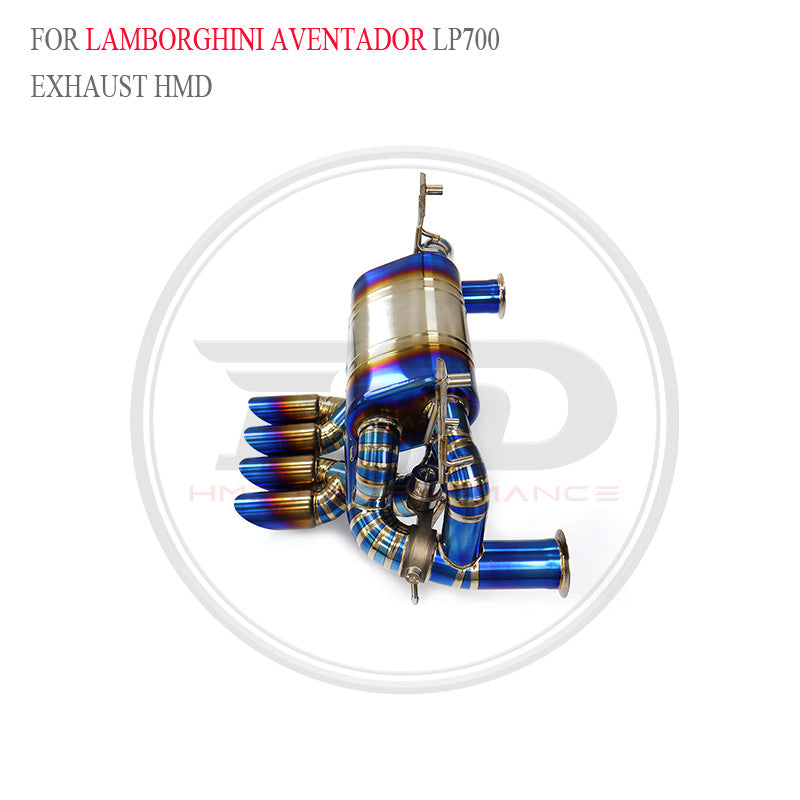 Lamborghini Aventador LP700 Valved Catback Titanium Racing Grade Exhaust System - 2