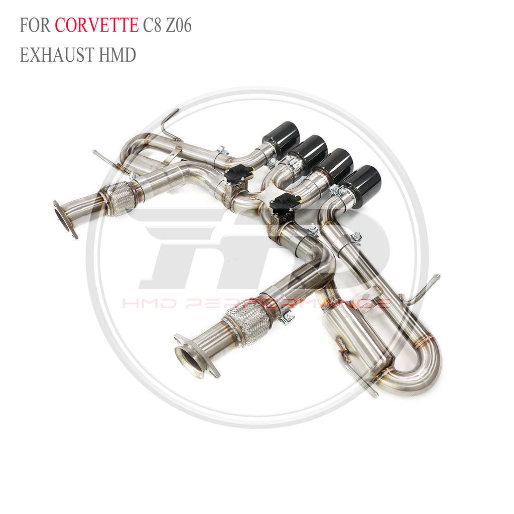 Corvette C8 Z06 Valved Catback SUS304 Racing Grade Exhaust System - 5